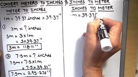 1 1 2 In To M How To Convert 1 1 2 Inches To Meters