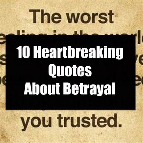 10 Heartbreaking Quotes About Betrayal