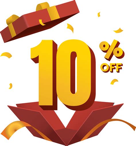 10 Percent Discount Pngs For Free Download