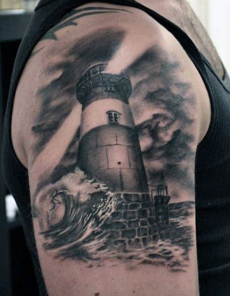 100 Lighthouse Tattoo Designs For Men A Beacon Of Ideas