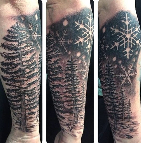 100 Stunning Snowflake Tattoo Designs For Men 2023 Guide