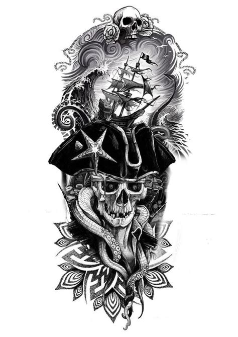 11 Pirates Ideas Pirate Tattoo Pirate Skull Skull Tattoos