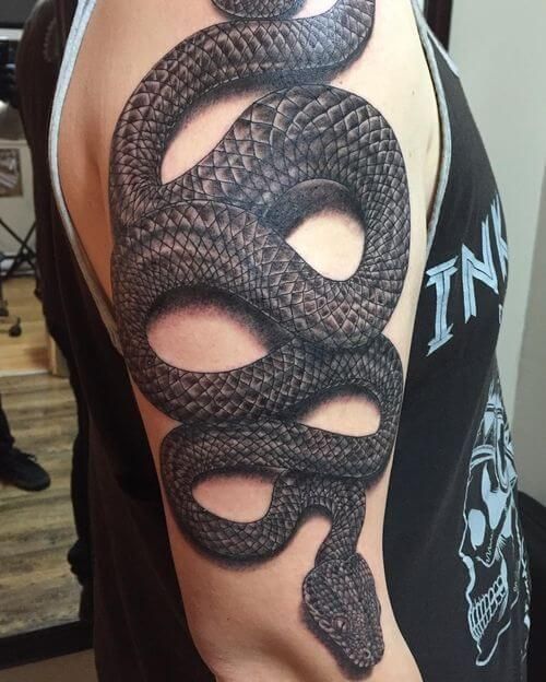 15 Best Snake Half Sleeve Tattoo Designs Petpress Kol D Vme