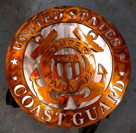 18 Us Coast Guard Dual Layered Insignia Fastlane Metalworx