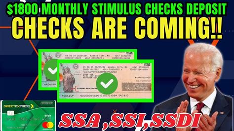 1800 Social Security Ssi Ssdi Va Stimulus Checks Arriving Today