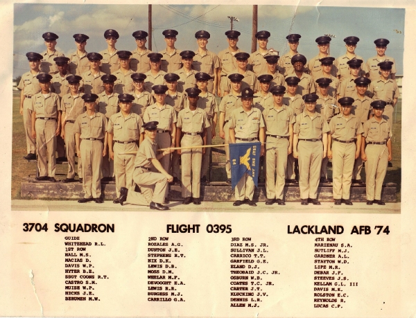 1970 79 Lackland Afb Tx 1974 Lackland Afb Squadron 3704 Flight 0395 The Military Yearbook