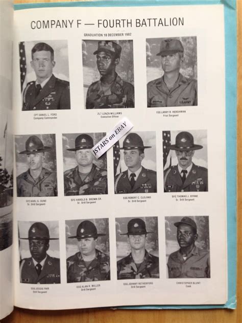 1982 U S Army Basic School Yearbook Co F 4Th Bn 2Nd Bde Fort