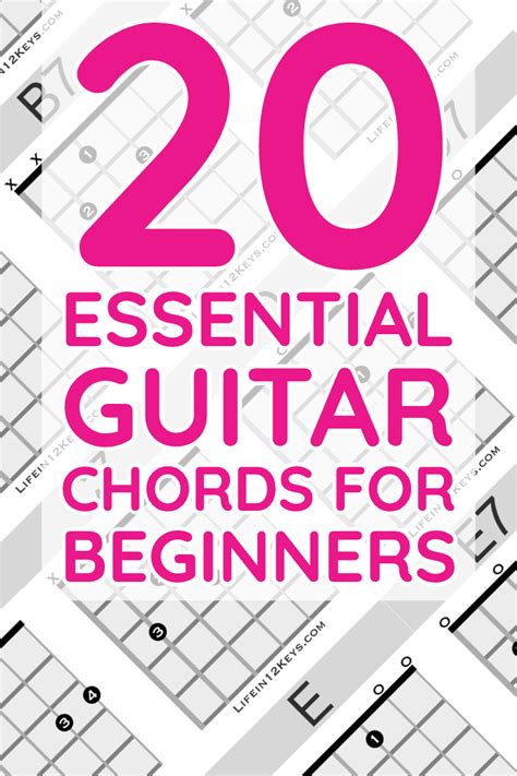 20 Acordes De Guitarra Esenciales Para Principiantes La Vida En 12