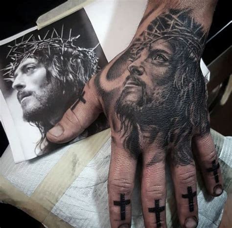 20 Jesus Hand Tattoo Designs For Men Christ Ink Ideas