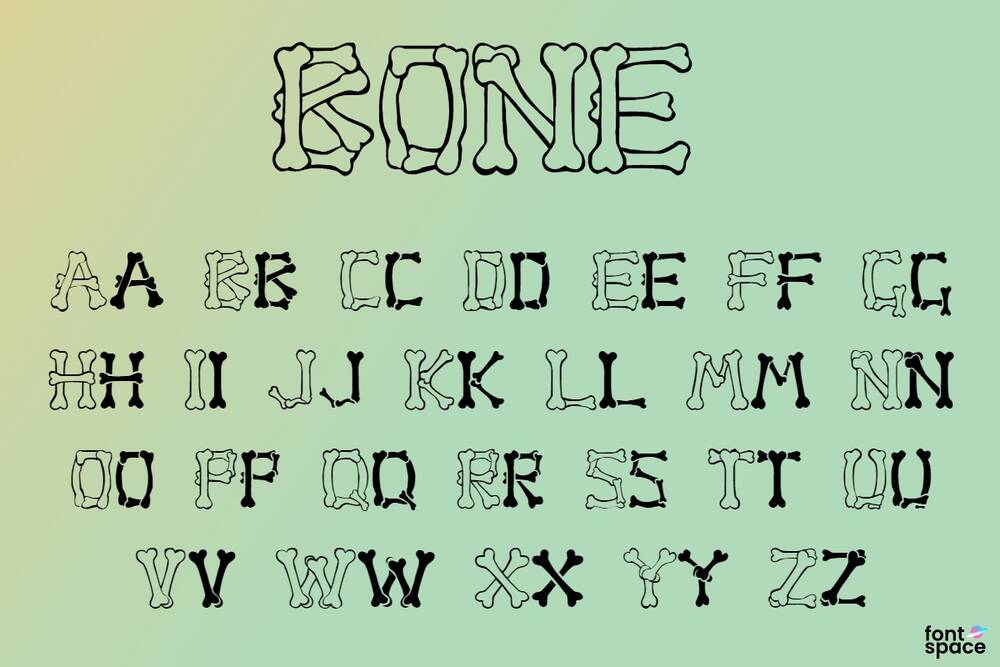 20 Spooky Bone Fonts To Doodle Your Design Decolore