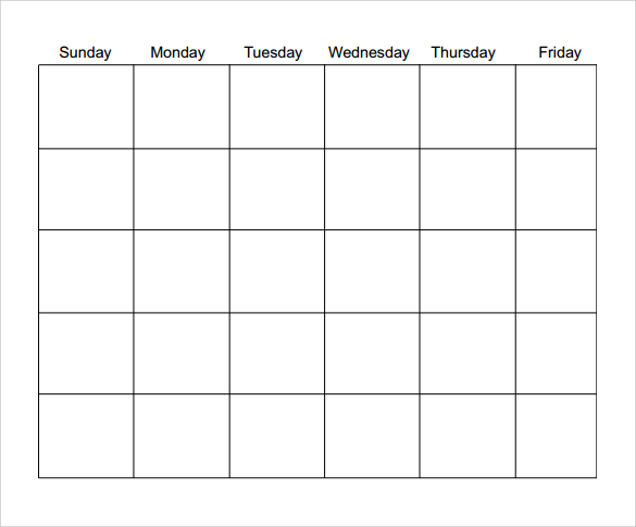 2015 Calendar Blank Printable Calendar Template In Pdf Word Excel