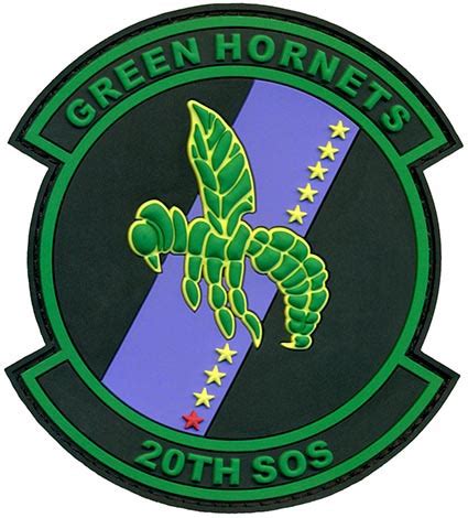 20Th Special Operations Squadron Green Hornets Pvc Flightline