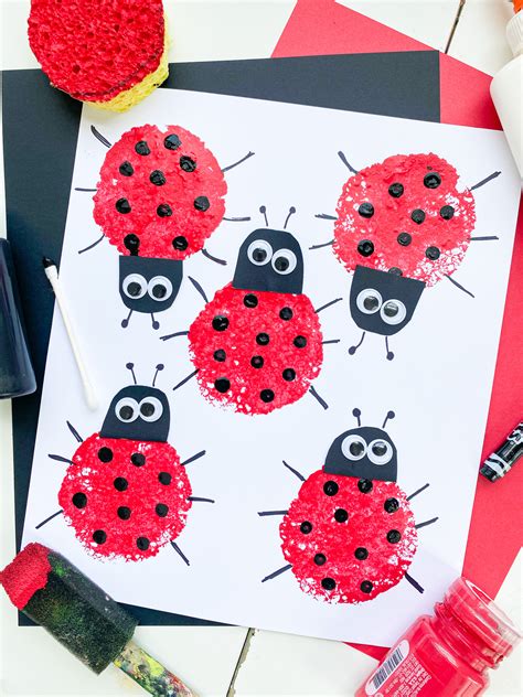 212 Ladybug Crafts Ink Image Ladybug Crafts Crafts Ladybug