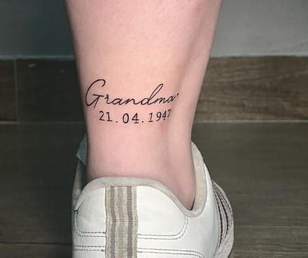 23 Memorial Grandma Tattoo Ideas For Adorable Grandchildren Tattoo Twist