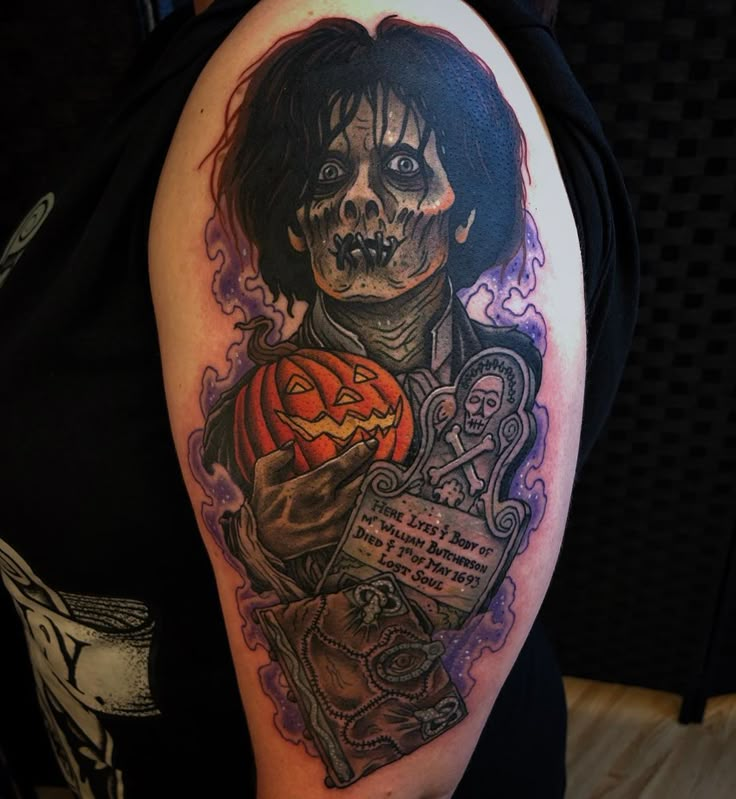 25 Hocus Pocus Tattoos That Will Put A Spell On You Spooky Tattoos