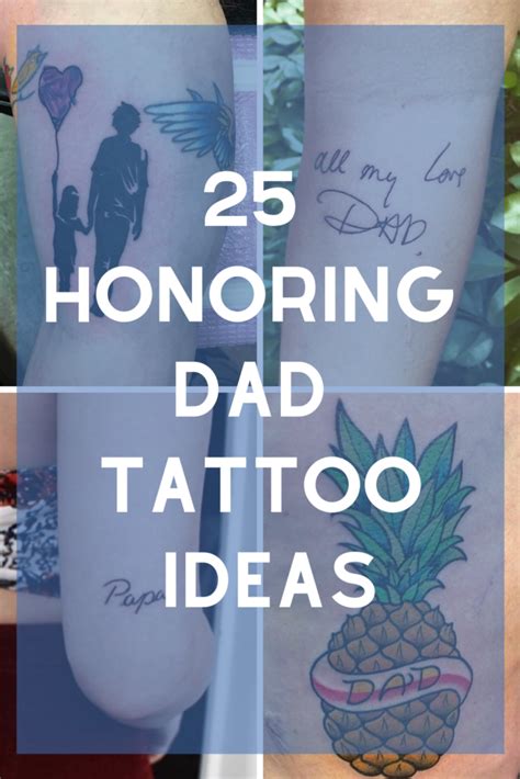 25 Honoring Dad Tattoo Ideas Tattoo Glee