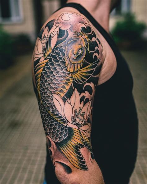 26 Awesome Japanese Koi Tattoo Sleeve Image Ideas