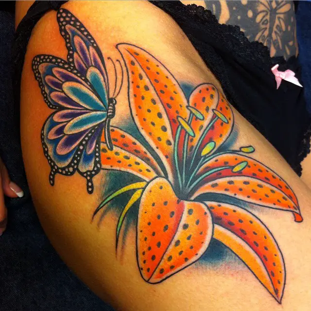 28 Awesome Butterfly Tattoos With Flowers Spiritustattoo Com