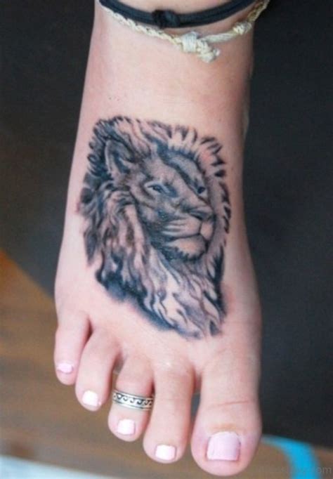 28 Incredible Lion Tattoos On Foot Tattoo Designs Tattoosbag Com