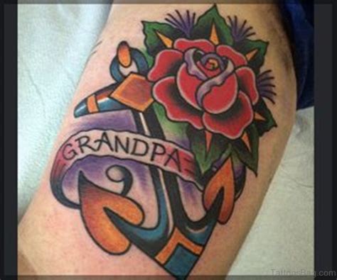 29 Beautiful Grandpa Shoulder Tattoos