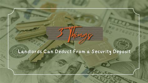 3 Things Orlando Landlords Can Deduct From A Security Deposit