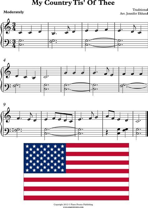 30 Best Images About Easy Patriotic Piano Sheet Music For Kids On