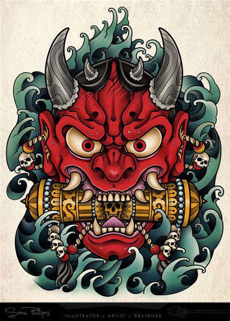 30 Best Oni Demon Tattoo Images On Pinterest Japanese Tattoos Tatoos