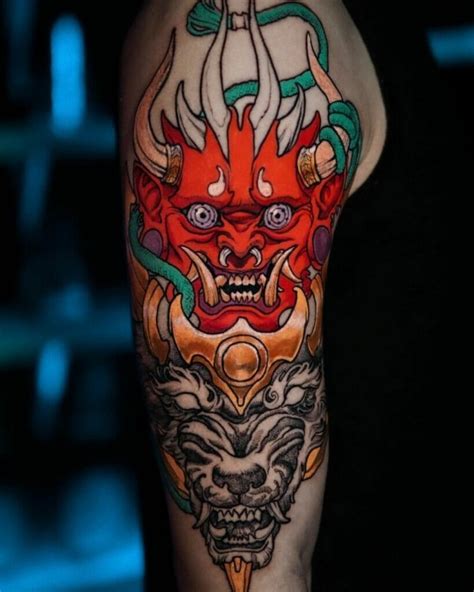 30 Best Oni Mask Tattoo Check These Stunning Design Ideas 2021