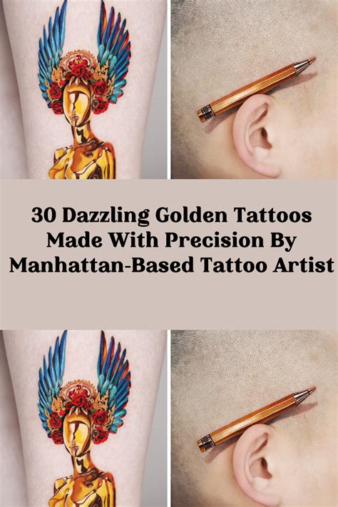 30 Dazzling Golden Tattoos Made With Precision By Manhattan Based