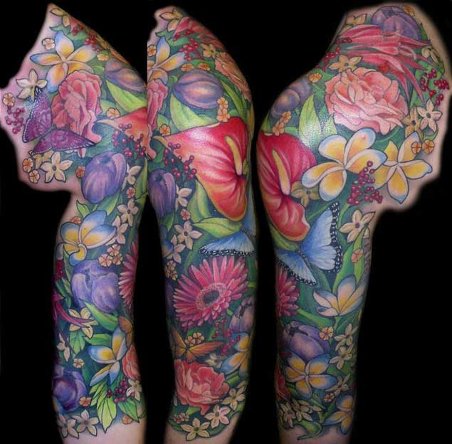 30 Fabulous Floral Sleeve Tattoos For Women Tattooblend