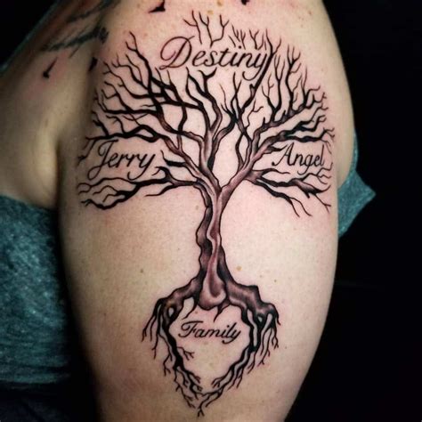 30 Family Tree Tattoos Tree Sleeve Tattoo Tree Tattoo Designs Tree