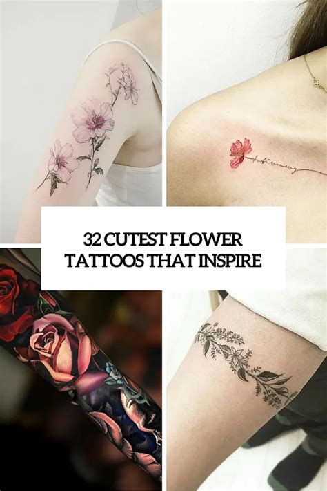 32 Cutest Flower Tattoo Designs For Girls That Inspire Styleoholic