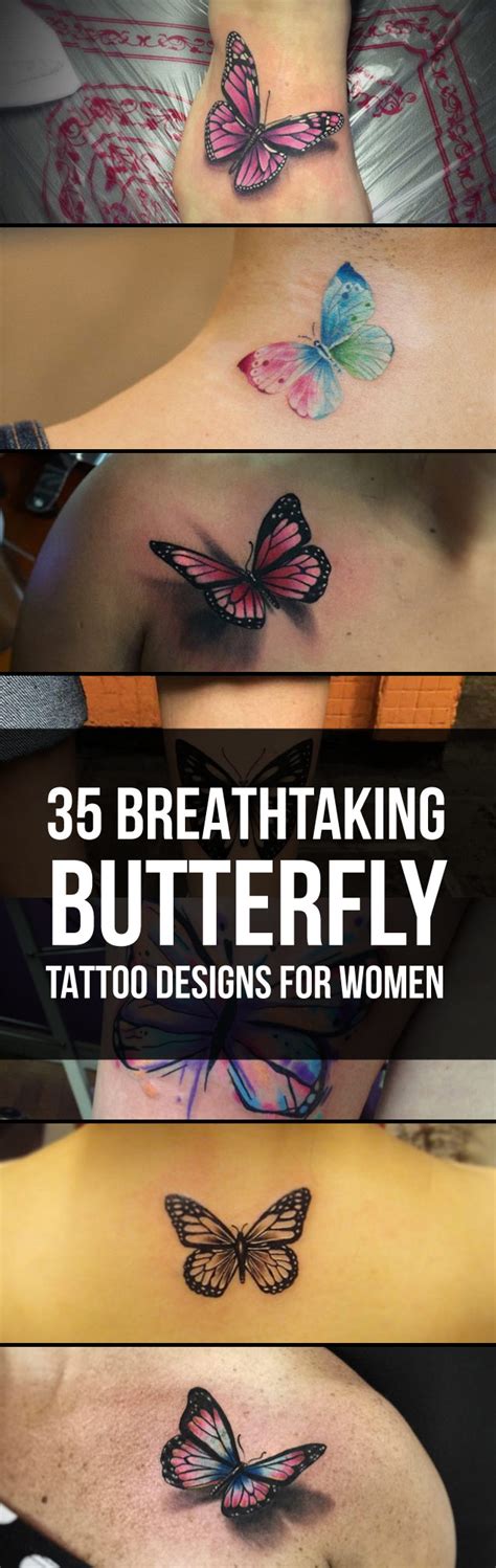 35 Breathtaking Butterfly Tattoo Designs For Women Tattooblend