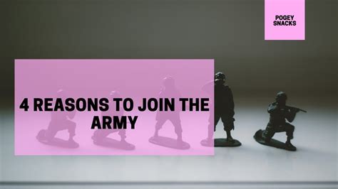 4 Reasons To Join Army Youtube