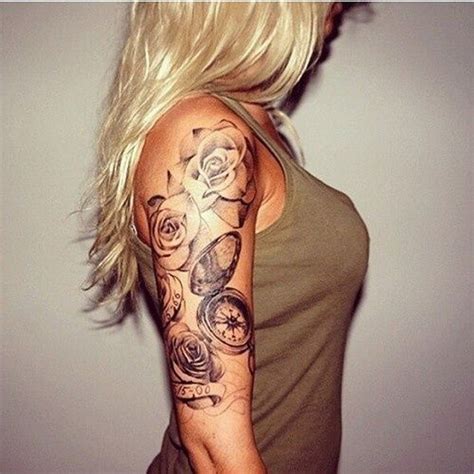 40 Cool And Pretty Sleeve Tattoo Designs For Women Styletic