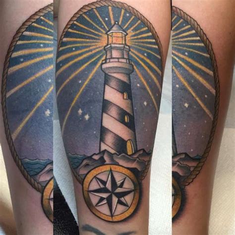 40 Incredible Lighthouse Tattoo Designs Tattooblend