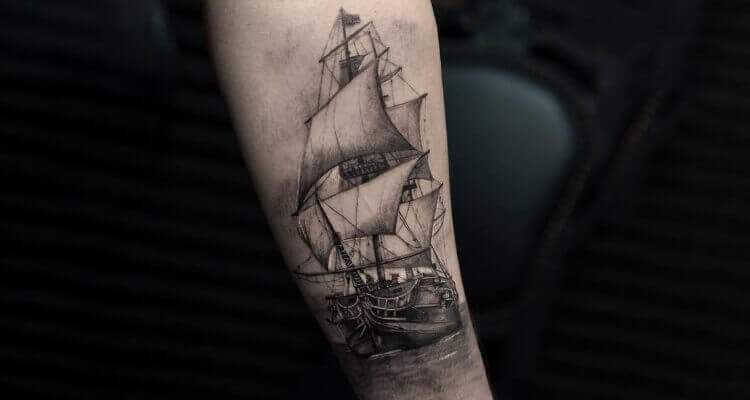 40 Top Eye Catching Ship Tattoo Designs Ideas