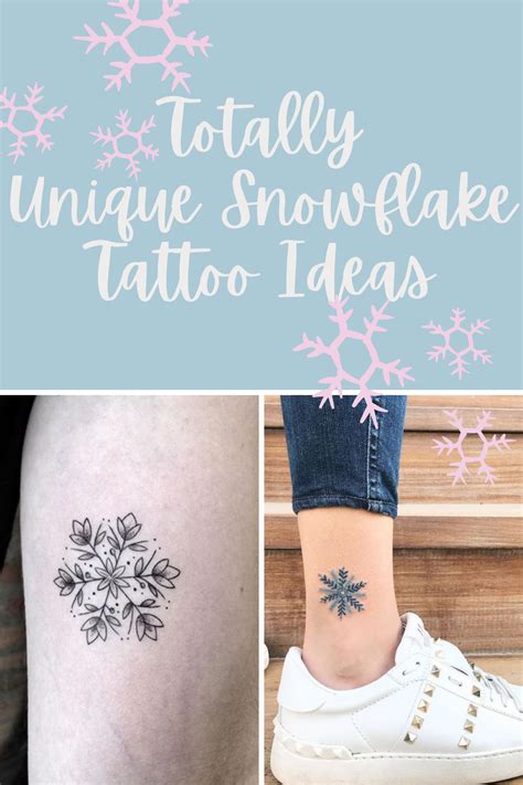 43 Unique Snowflake Tattoo Ideas Tattoo Glee