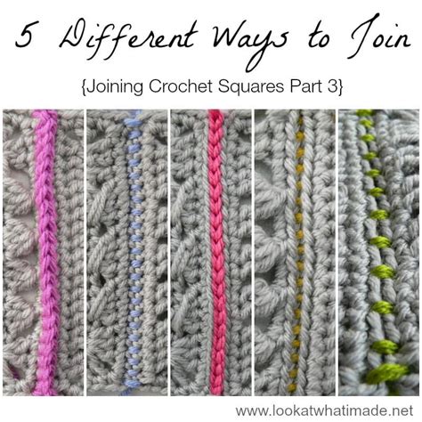 5 Joining Techniques For Afghan Squares Tutorial Free Crochet