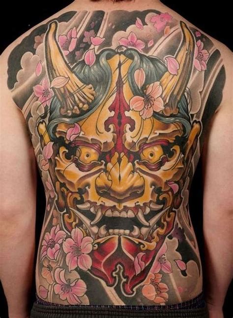 50 Oni Mask Tattoos Origins Meanings Tattoo Ideas