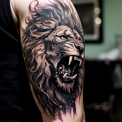 50 Rare Lion Tattoos For Arm