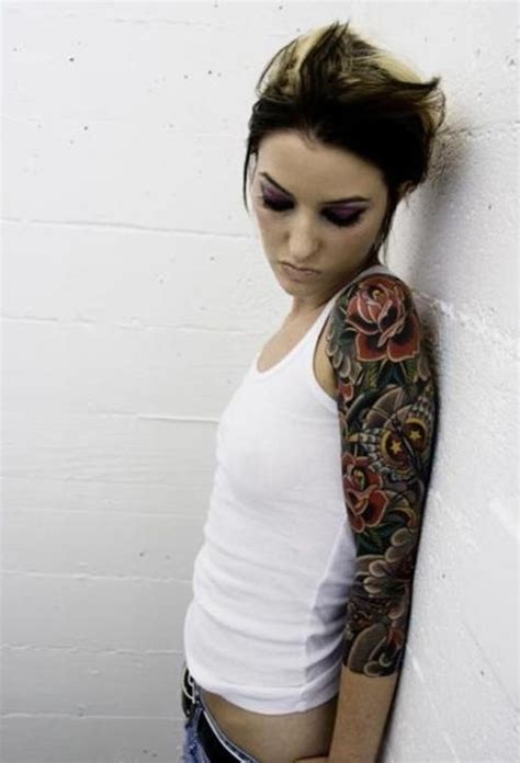 50 Stunning Sleeve Tattoo Inspirations For Women Godfather Style