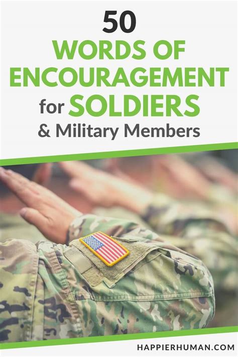 50 Words Of Encouragement For Soldiers Amp Military Members