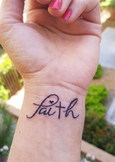 54 Beautiful Faith Tattoo Designs For You In 2024