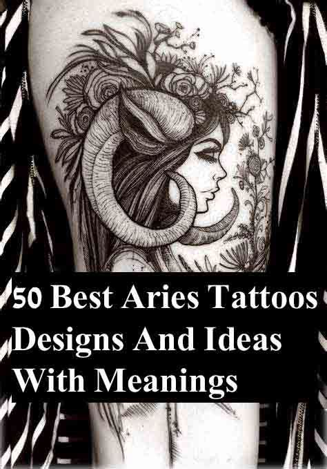 55 Best Aries Tattoos Zodiac Sign Symbol With Meanings