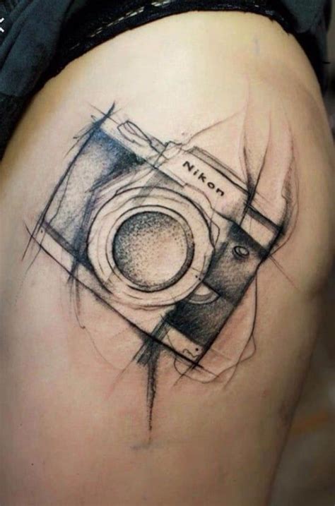 55 Best Tattoo Design Drawings Camera Tattoos Vintage Camera