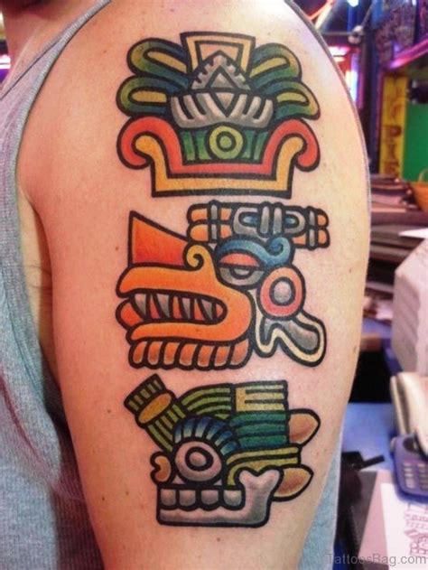 60 Attractive Aztec Tattoos On Shoulder