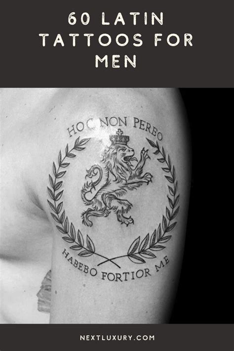 60 Latin Tattoos For Men Ancient Rome Language Design Ideas