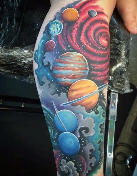 70 Outer Space Tattoos For Men Galaxy And Constellations