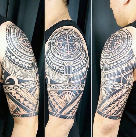 75 Half Sleeve Tribal Tattoos For Men Masculine Design Ideas